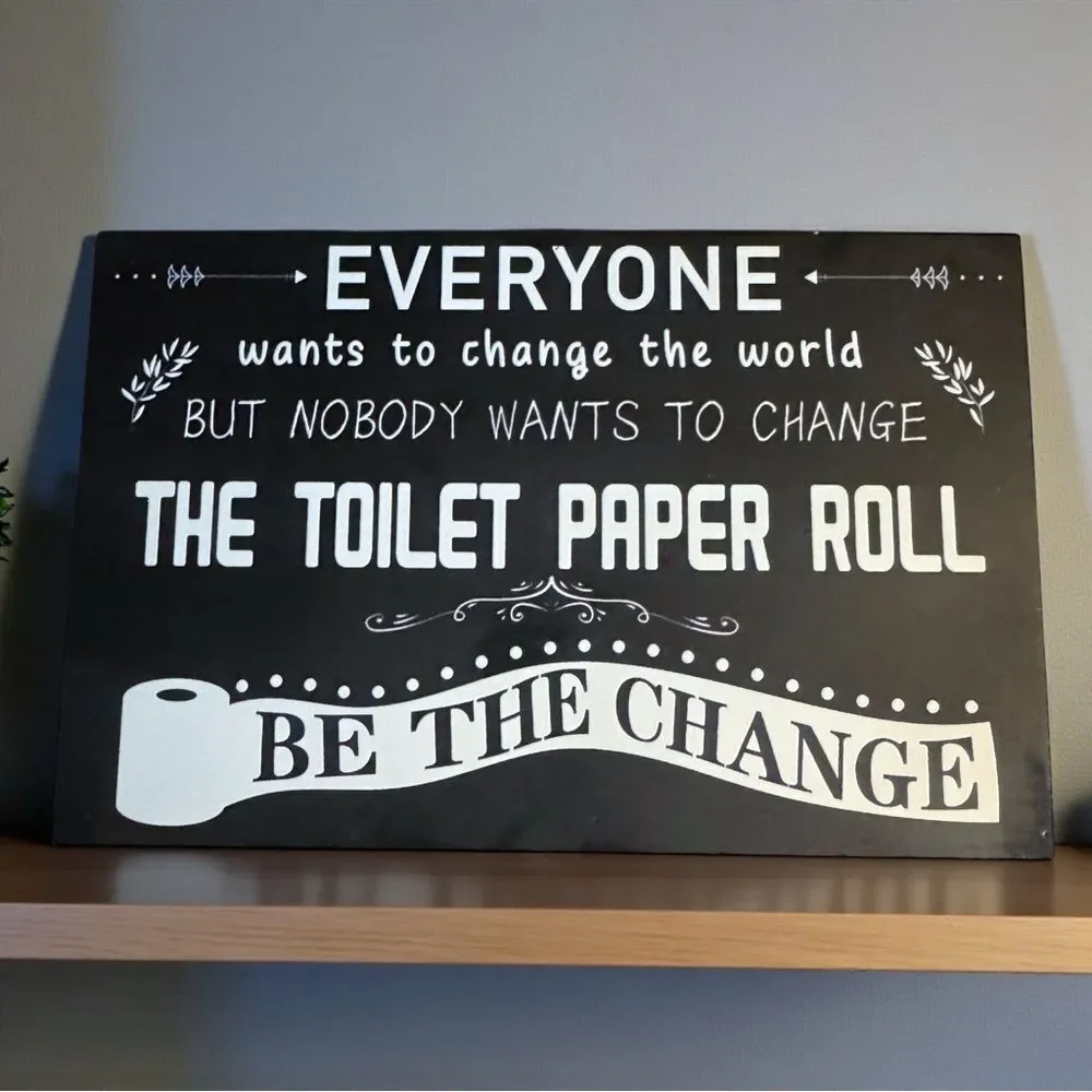 Nobody wants to change the toilet paper roll! I know you can relate!